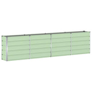 Fioriera moderna in acciaio 160 x 40 x 75 cm design elegante versatile per uso interno ed esterno acciaio verde 02_0059265