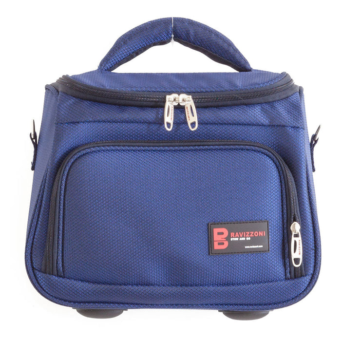 Beauty Borsa in Poliestere con Tracolla e Tasche Ravizzoni EGO Blu