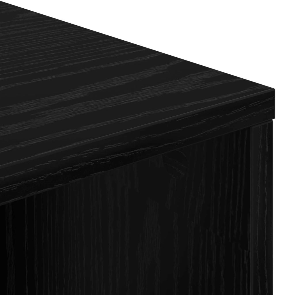 Credenza con cassetto Rovere Nero 88,5 x 29 x 84,5 cm