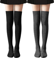 Sokke per donna con calore per gambe - Calze lunghe per donna con calore per gambe - Calze per donna con calore per gambe