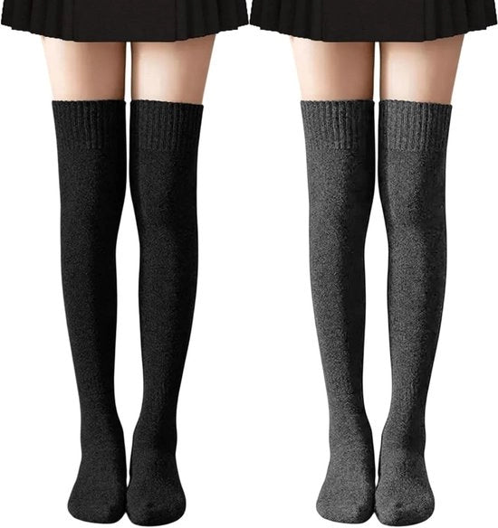 Sokke per donna con calore per gambe - Calze lunghe per donna con calore per gambe - Calze per donna con calore per gambe