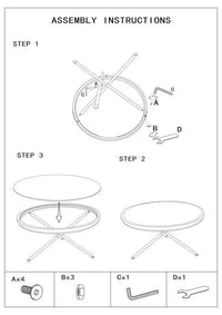 Tavolino Basso 70,5x65x57 cm con Ruote in Metallo Piano in Vetro