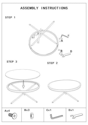 Tavolino Basso 70,5x65x57 cm con Ruote in Metallo Piano in Vetro
