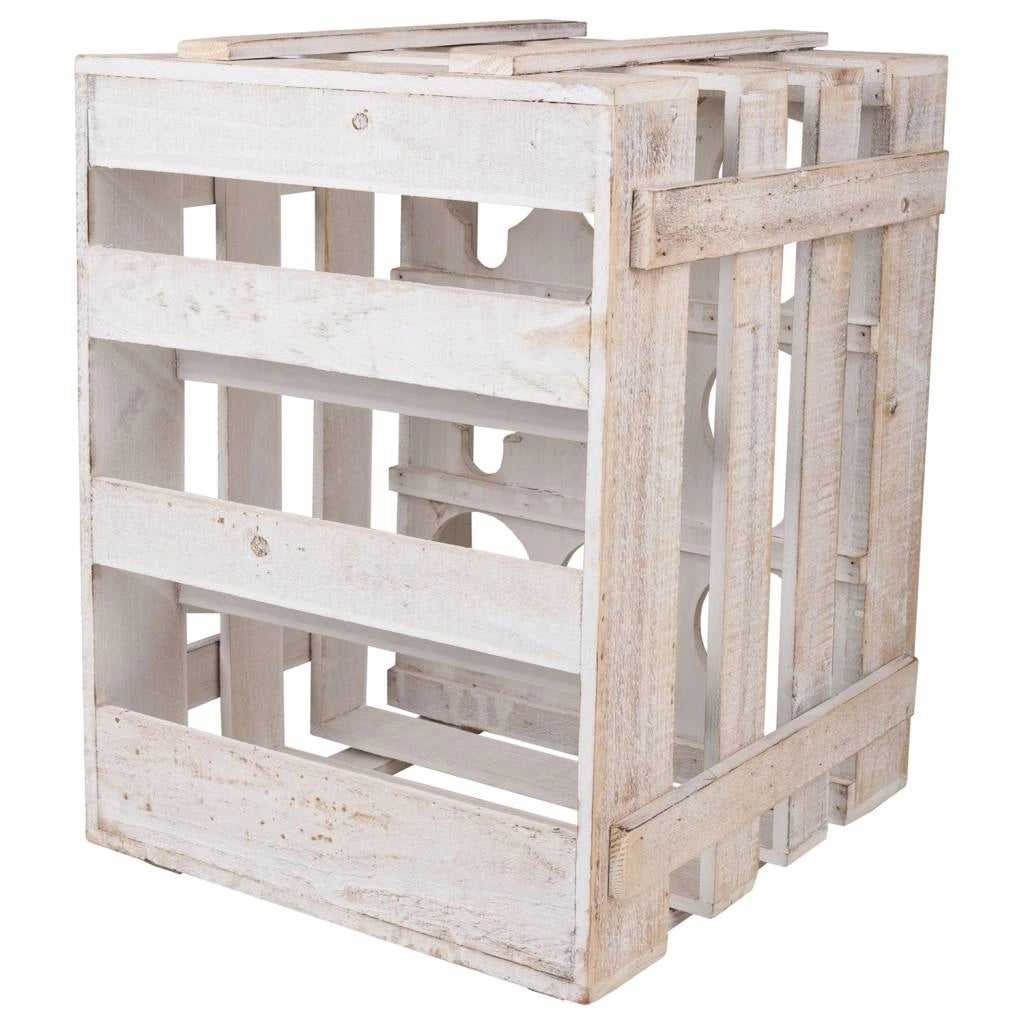Cassetto portabottiglie in legno marrone 33x32x43h
