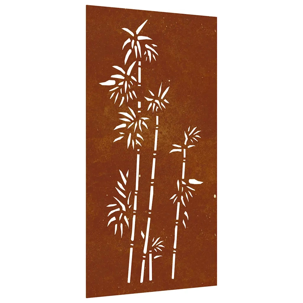 Decorazione Muro da Giardino 105x55 cm BambÃ¹ in Acciaio Cortencod mxl 130657