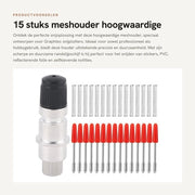 Accessori per Snijplotter - Meshouder 45° - 15 Pezzi - Lega Dura - Accessori per Snijplotter - Adatto per Taglierine Graphtec - Resistenti alle Sollecitazioni e Duraturi - Mesh per Snijplotter
