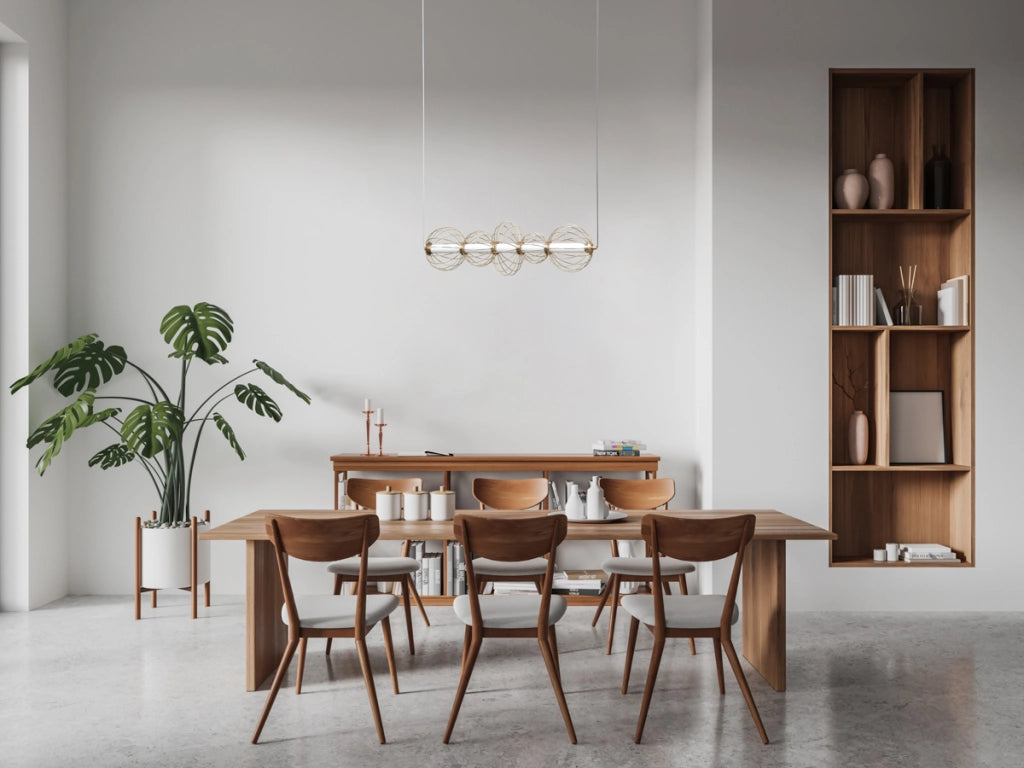 Lampada a sospensione RABEL oro tubolare LED 18W Italux