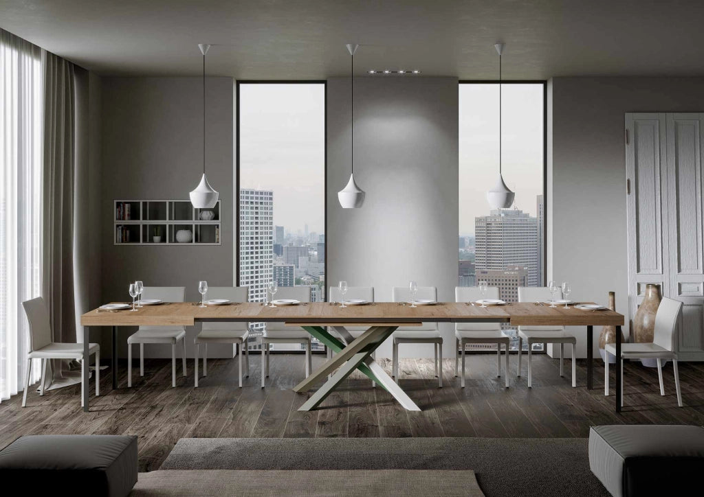 Tavolo Allungabile 160-420x90x77 cm Volantis Quercia Naturale