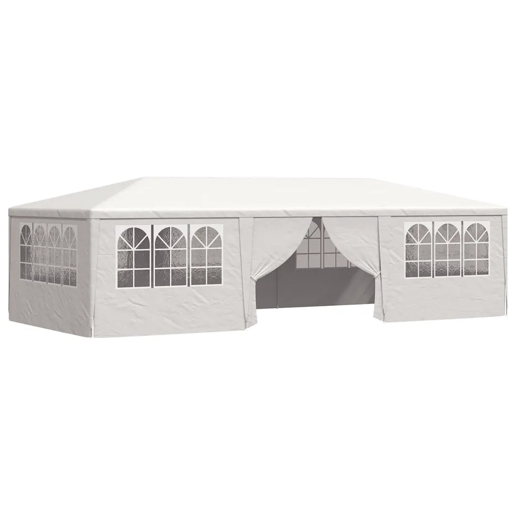 Gazebo Professionale con Pareti 4x9 m Bianco 90 g/m²