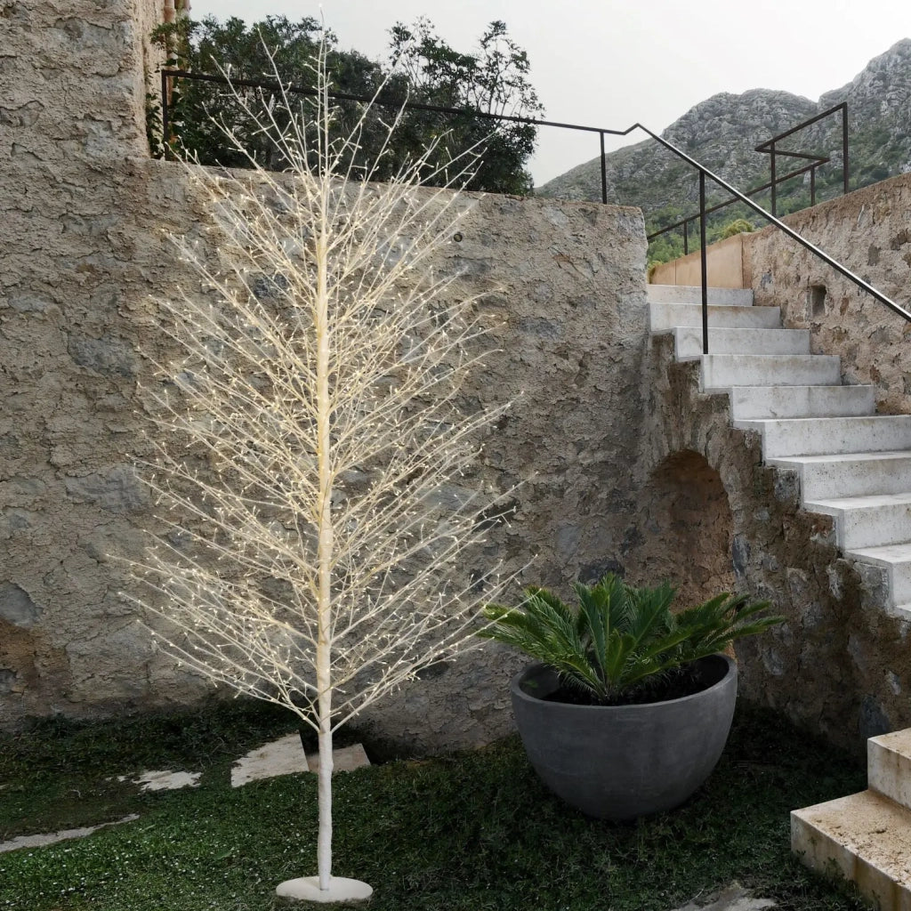Albero Ramo TIGLIO Bianco H230 cm 1560 MicroLED