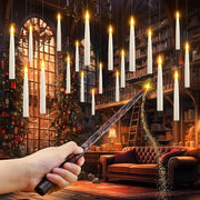 Illuminabili candele galleggianti con telecomando e timer, 20 pezzi, candele a fiamma elettrica fluttuanti per festa di Halloween e Natale.