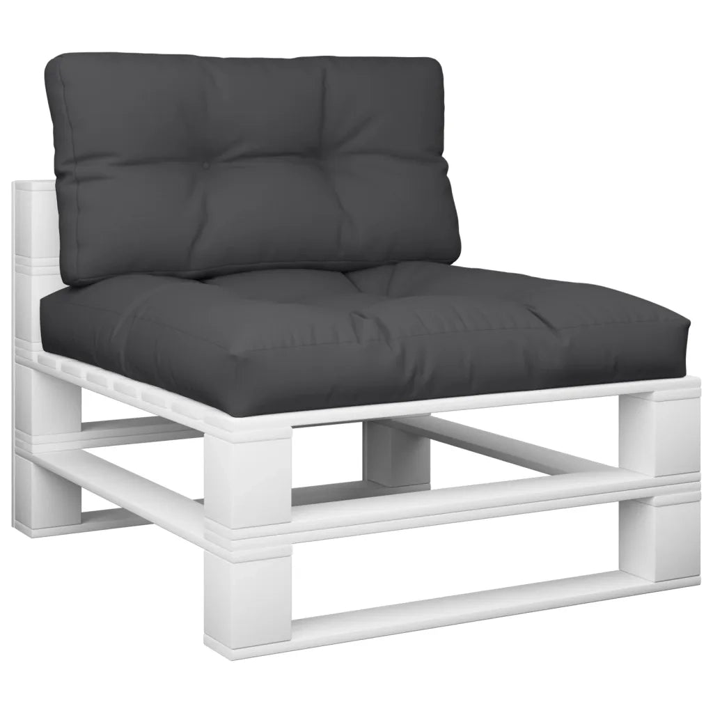 Cuscini per Pallet 2 pz Neri in Tessuto 360696