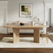 Tavolo da pranzo allungabile - Xylo - 140/180x90 cm - Quercia - Per 6-8 persone angoli arrotondati piano spesso