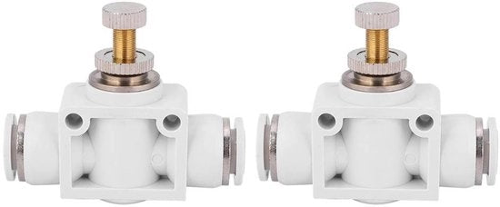Regolatore di velocità dell'aria - Valvola pneumatica - Connettore rapido - Ottone - 4 mm/6 mm/8 mm/10 mm - Alta temperatura/pressione