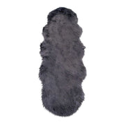 Tappeto Asimmetrico Lambskin, Grigio, Poliestere, 180x60x6,5 cm