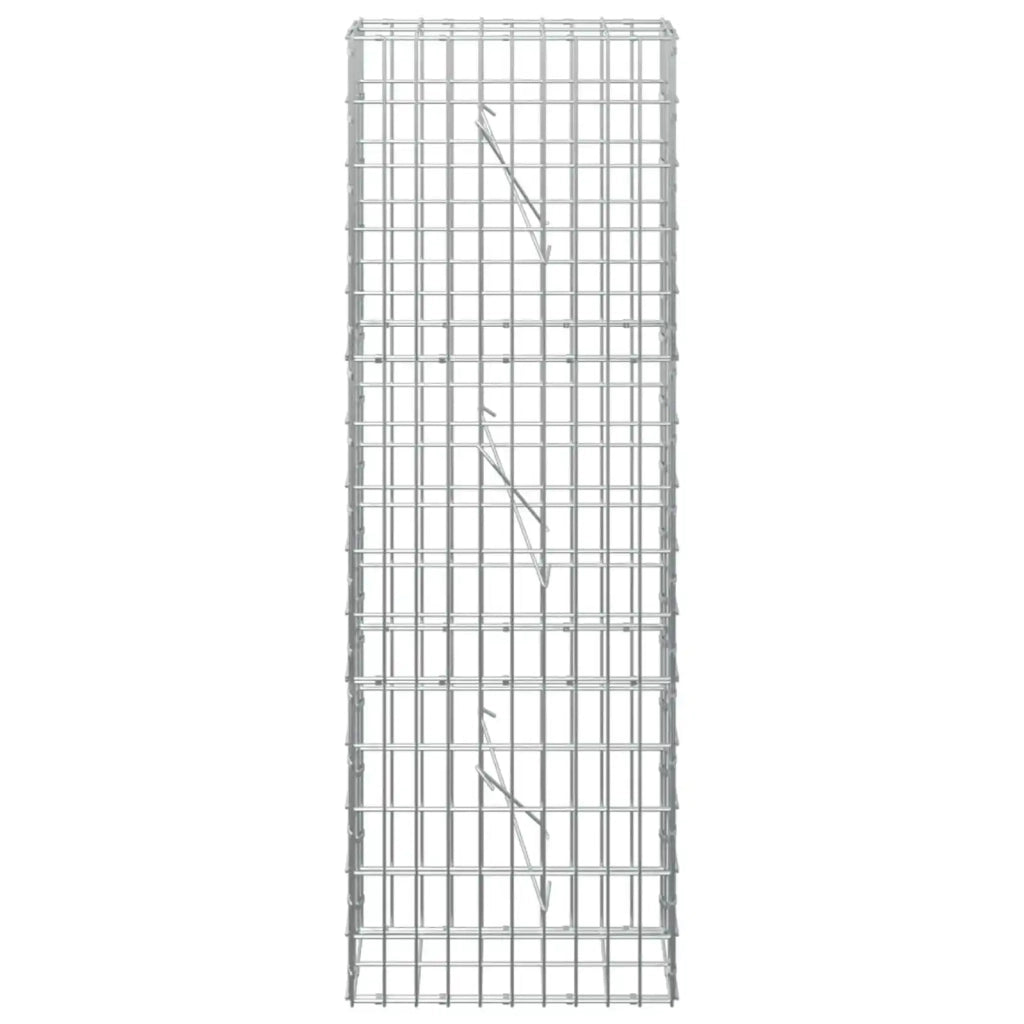 Gabione con Filo da 5 mm e Rete da 5x10 cm 50x10x150 cm 3464467