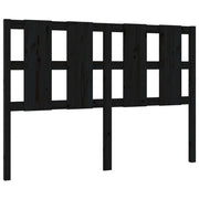 Testiera | Testata per Letto Nera 125,5x4x100cm in Legno Massello di Pino