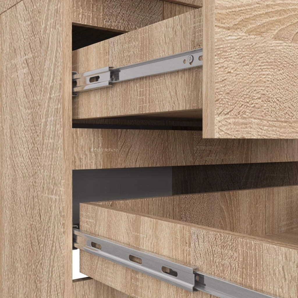 Armadio AKORD S60 Sonoma Quercia 60 cm 2 ante 2 cassetti 60x51x180 cm