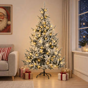 Albero di Natale Artificiale con Rami Pieghevoli 150 cm 150 LED 3465496