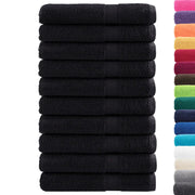 Asciugamani SOLUND 10 pz | Teli per bagno Neri 100x200 cm 600 g/m2