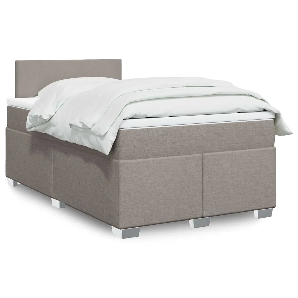 Giroletto a Molle con Materasso Tortora 120x190 cm in Tessuto 3285824