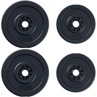 Set di 4 dischi pesi per bilanciere totale 30KG - 2x5kg e 2x10kg
