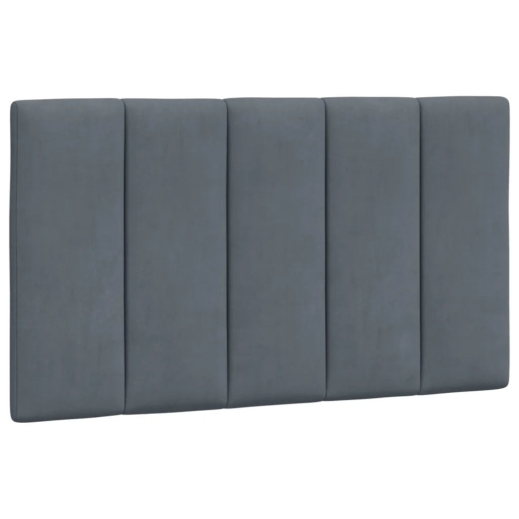 Letto con Materasso Hanko Grigio Scuro 90x190 cm in Velluto 3208569