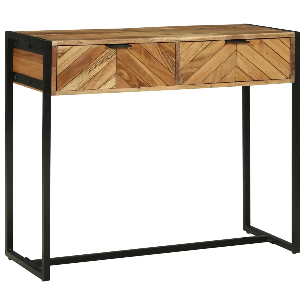 Tavolo consolle con cassetto Marrone 90 x 35 x 75 cm 374106