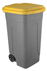 Bidone per Rifiuti 80 l Colore Giallo