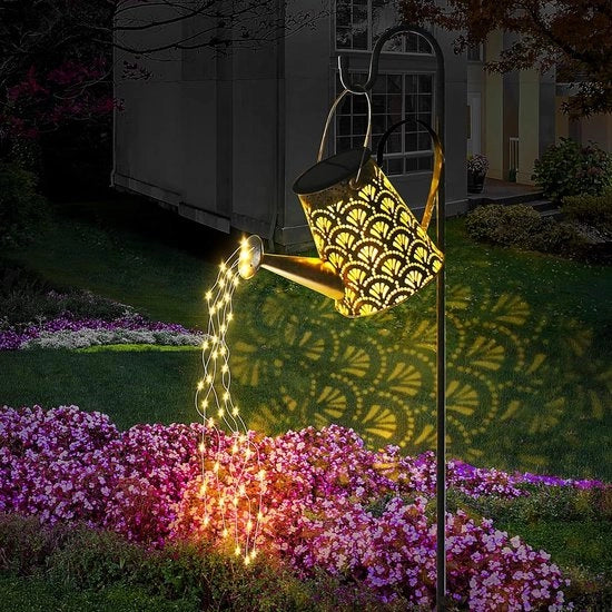 Luce a Energia Solare per Decorazione Esterna e Cortile - LED Caldo Bianco - Impermeabile - Sensore Automatico - Efficace in Energie - Lunga Durata di Vita