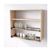 Calandrelli Pensile Scolapiatti H 90 L 80 P 33 cm Rovere