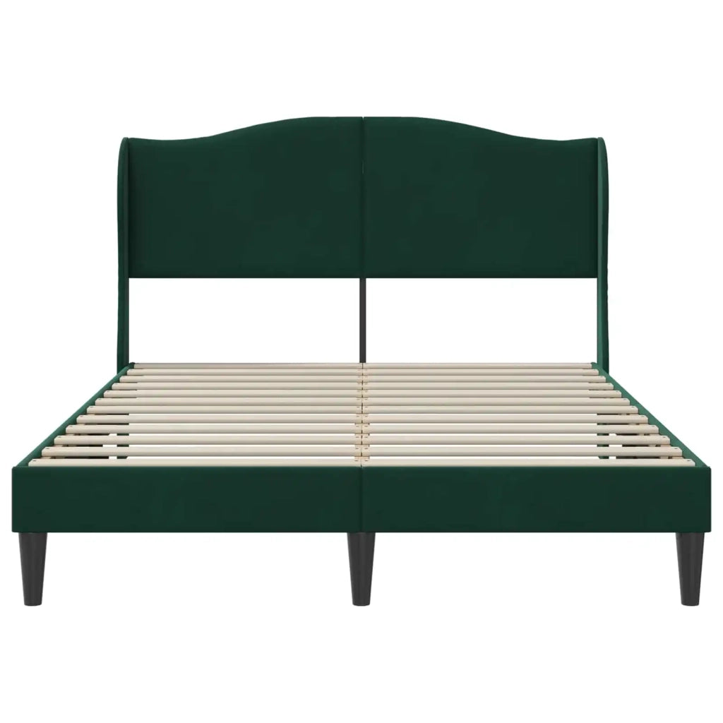 Struttura del letto Verde Scuro 140 x 190 cm Velluto 42027919