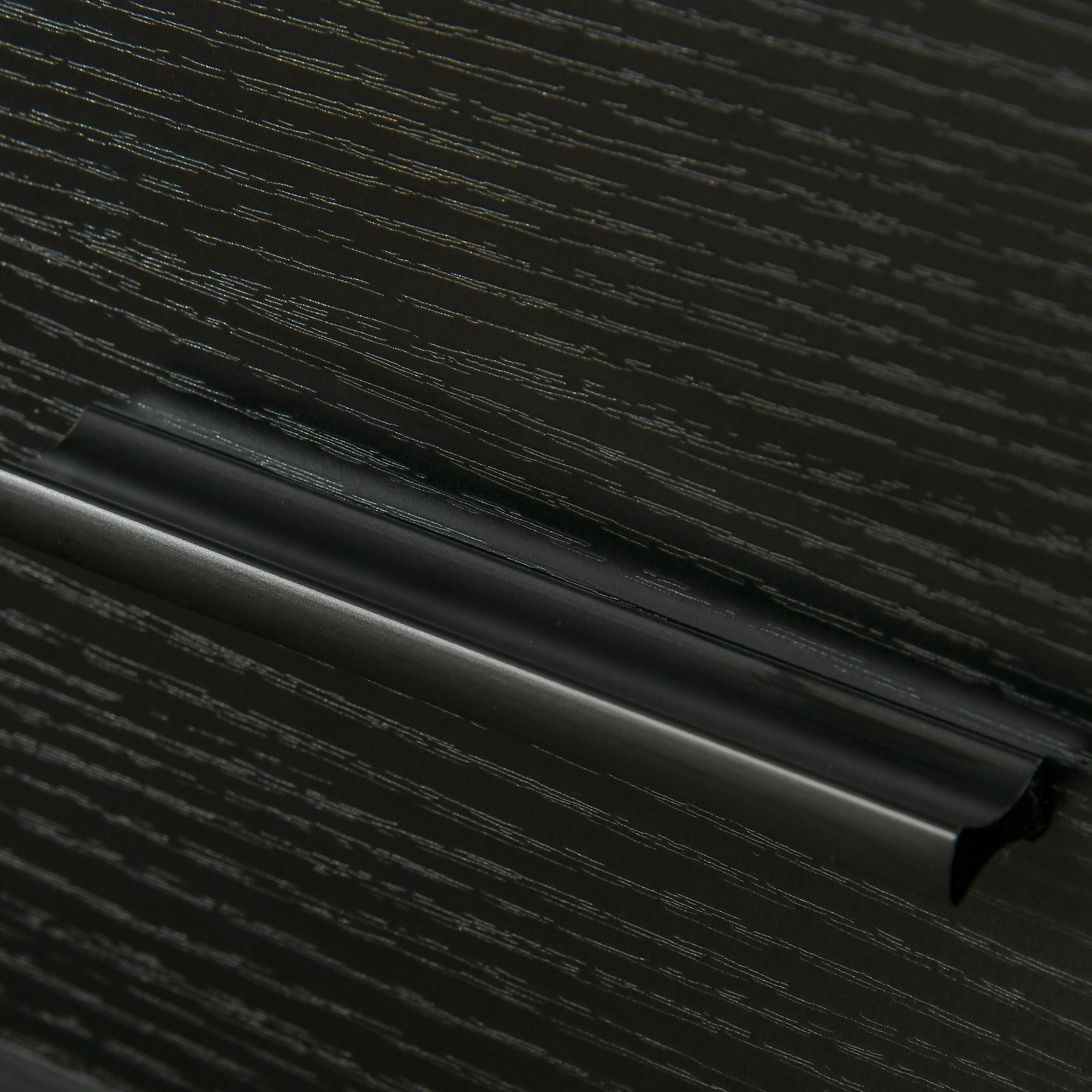 Set 2 Comodini 1 Cassetto 1 Ripiano 45x40x60 cm in Acciaio e Truciolato Nero