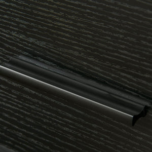 Set 2 Comodini 1 Cassetto 1 Ripiano 45x40x60 cm in Acciaio e Truciolato Nero