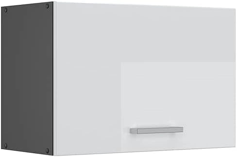 Pensile da cucina R-Line, Bianco lucido, 60 cm Piatto, per la libera combinazione all'interno di sistemi cucina modulari