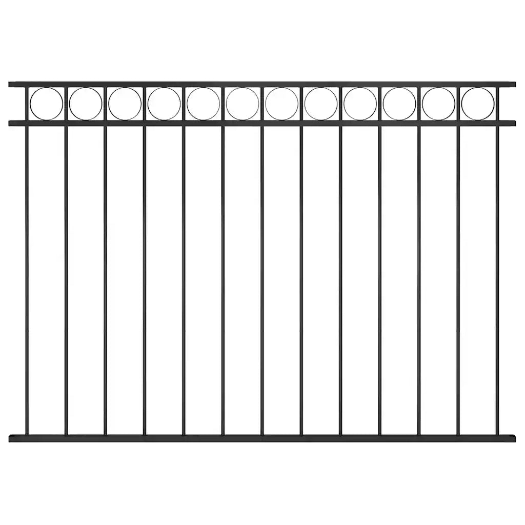 Pannello di recinzione ASSEN in acciaio 163x120 cm Nero 146318