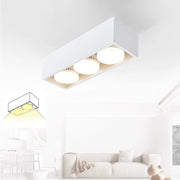 ZMH Faretto da soffitto LED quadrati 3 fiamme rotanti