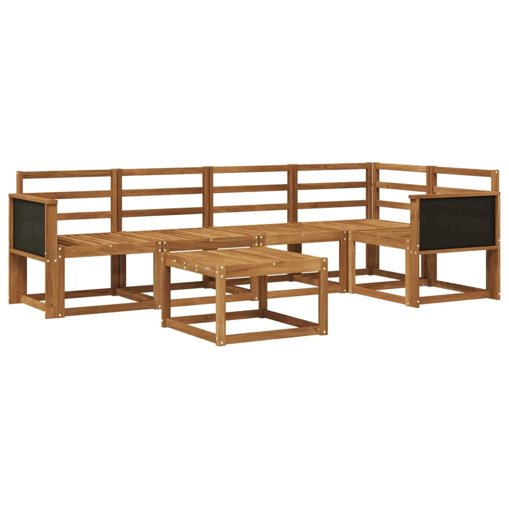 Set di divani da esterno 6 pcs Naturale