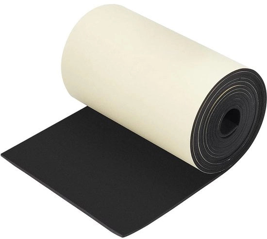 EVA-schuimstofrol autoadesivo per mobili e progetti di fai da te, 3 m x 20 cm, 3 mm, nero
