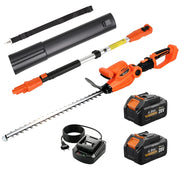 Tagliasiepi a Batteria con 2 Batterie 4000mAh e Palo Telescopico in Alluminio