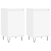 Buffet credenza cassettiera armadio mobile contenitore organizer per cucina soggiorno salotti set da 2 40 x 35 x 70 cm legno ingegnerizzato nero 02_0036659