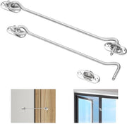 Stormo di Sicurezza 20 cm - Acciaio Inossidabile - 2 Pezzi - Resistente alla Corrosione - Liscio - Blocco di Sicurezza/Oculo di Blocco - Grappolo con Sicurezza
