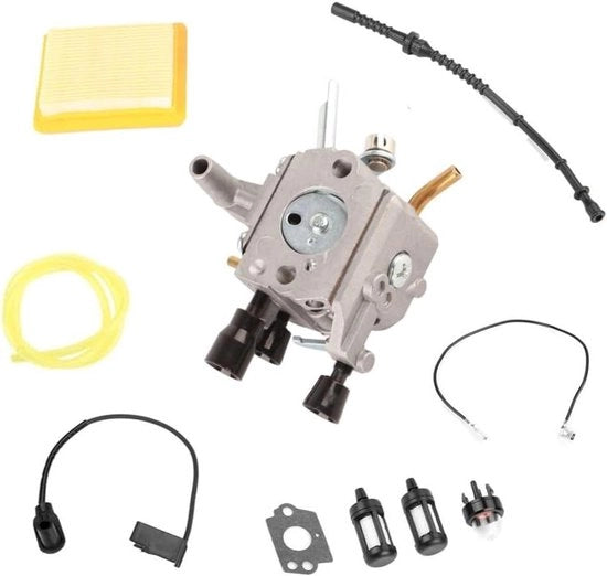 Carburettore Ignizione Filtro a Carbone per Motosega FS120 120r FS200 FS250 FS300 FS350 - Resistenza del Carburante (#1)