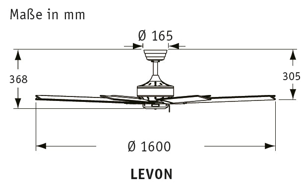 LEVON OB, Ventilatore senza Luce, Fanimation