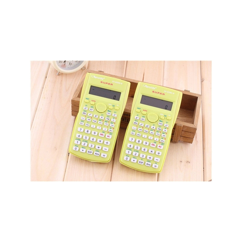 Trade Shop - Calcolatrice Scientifica 10 Cifre Digitale A Batteria 3 Colori Diversi -