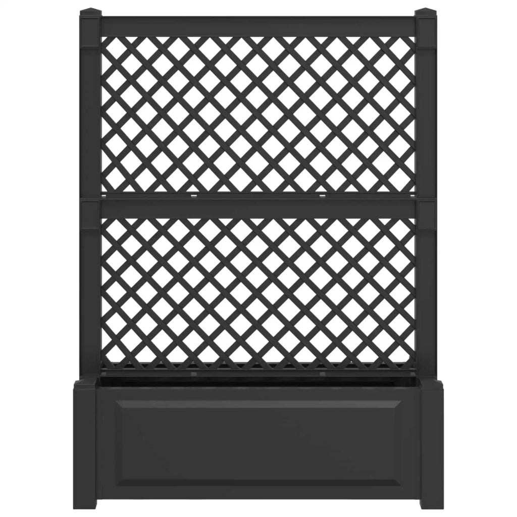 Grande vaso con trellis Antracite 99,5 x 43 x 133,5 PP