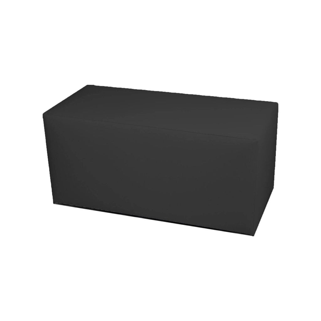 Pouf Bucuresti, Poltrona multiuso, Poltroncina sacco, Pouf poggiapiedi, Made in Italy, 90x40 h42 cm, Grigio scuro