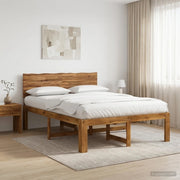 Letto matrimoniale con testiera ROSTOCK Naturale 140 x 200 cm 3405447