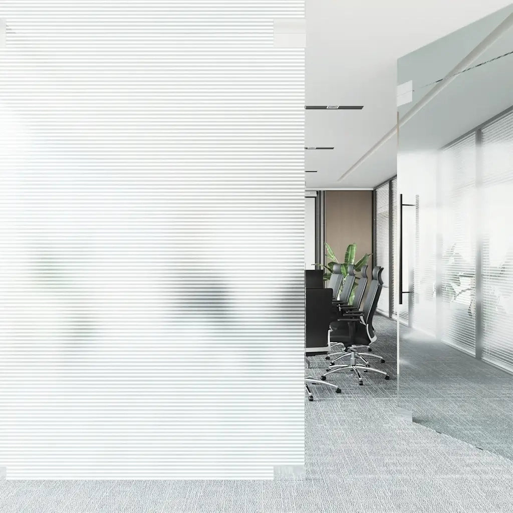 Pellicole per Finestre Design Smerigliato a Strisce in PVC CFW5157651