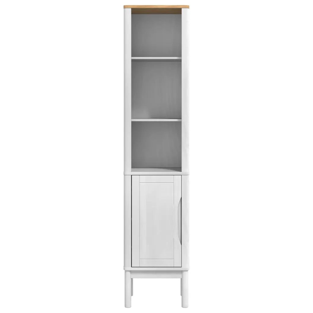 Mobiletto bagno alto con porta FLORO Bianco 35 x 30 x 160 cm 42011240